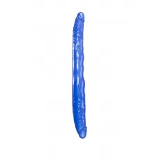 Синий двусторонний фаллоимитатор - 28,5 см синий 