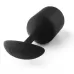 Чёрная пробка для ношения B-vibe Snug Plug 4 - 14 см черный 