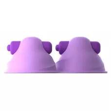 Фиолетовые виброприсоски-стимуляторы на соски Vibrating Nipple фиолетовый 