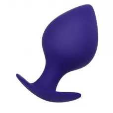 Фиолетовая силиконовая анальная пробка Glob - 10 см фиолетовый 