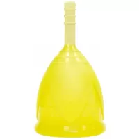 Желтая менструальная чаша размера S желтый 