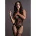 Пикантный боди-комбинезон Lace and Fishnet Bodystocking черный S-M-L