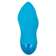 Голубой мини-вибратор Tremble Kiss - 12 см голубой 