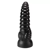 Черный фантазийный анальный стимулятор - 27,7 см черный 
