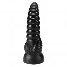Черный фантазийный анальный стимулятор - 27,7 см черный 