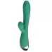 Зеленый вибратор-кролик Eridan - 21 см зеленый 