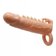 Телесная удлиняющая насадка Penis Sleeve Emmitt - 17 см телесный 