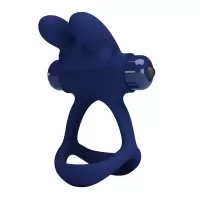 Синее эрекционное виброкольцо Francisco синий 