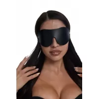 Черная однослойная кожаная маска черный 