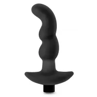Черный вибромассажер простаты Prostate Massager 03 - 15,2 см черный 