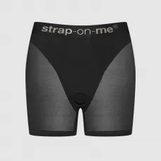 Трусики-шорты для фиксации насадок Strap-on-me Harness Lingerie Halo - size XS черный XS
