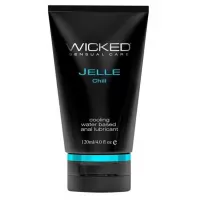 Анальный охлаждающий лубрикант WICKED JELLE CHILL на водной основе - 120 мл  