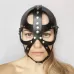 Кожаная маска-шлем  Лектор черный 
