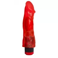 Красный реалистичный вибратор №27 - 19,5 см красный 