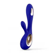 Синий вибратор-кролик Lelo Soraya Wave - 21,8 см синий 