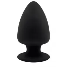 Черная анальная втулка Premium Silicone Plug XS - 8 см черный 