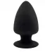 Черная анальная втулка Premium Silicone Plug XS - 8 см черный 