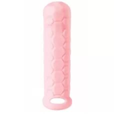 Розовый фаллоудлинитель Homme Long - 15,5 см розовый 