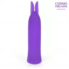 Фиолетовый вибростимулятор в форме зайчика - 10,5 см фиолетовый 
