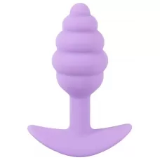 Фиолетовая анальная втулка Mini Butt Plug - 7,5 см фиолетовый 