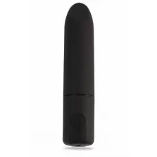 Черный перезаряжаемый вибратор-пуля Clit Fun Vibrator - 8,7 см черный 