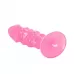 Розовый анальный стимулятор-фаллос - 12,3 см розовый 