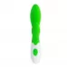 Зеленый вибратор Owen с клиторальным отростком - 20 см зеленый 