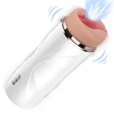 Мастурбатор-вагина с функциями вибрации и вакуума телесный 