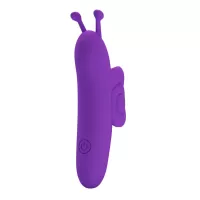Фиолетовый вибратор на палец в форме улитки Snail фиолетовый 