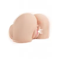 Телесный мастурбатор-полуторс с вибрацией и эффектом всасывания Back That Ass Up телесный 