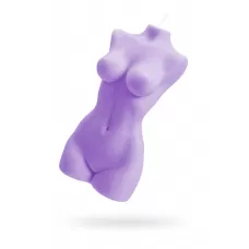 Фиолетовая интерьерная свеча в форме женского торса - 850 гр фиолетовый 