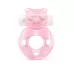 Розовое эрекционное виброкольцо в форме мишки розовый 