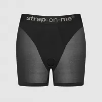 Трусики-шорты для фиксации насадок Strap-on-me Harness Lingerie Halo - size S черный S