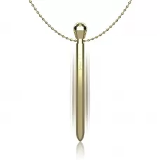 Золотистая подвеска на шею с вибрацией золотистый 