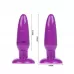 Фиолетовая анальная пробка с присоской - 13,5 см фиолетовый 