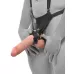 Страпон-система с телесной насадкой 10  Hollow Strap-On Suspender System - 25 см телесный 