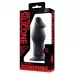 Черный анальный вибромассажер 5INCH RECHARGEABLE BUTTPLUG - 12,7 см черный 