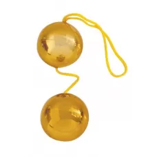 Золотистые вагинальные шарики Balls золотистый 