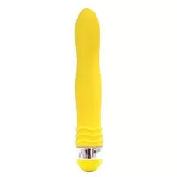 Желтый эргономичный вибратор Sexy Friend - 17,5 см желтый 