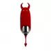 Красный вибростимулятор Devol Mini Vibrator - 8,5 см красный 