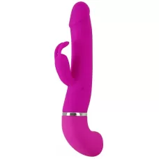 Лиловый вибратор-кролик с функцией сквирта Cumshot Rabbit Vibrator - 24 см лиловый 