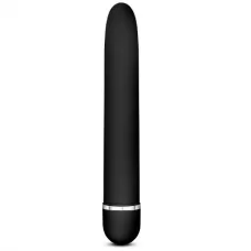 Черный классический вибратор Luxuriate - 17,8 см черный 