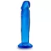 Синий анальный фаллоимитатор Sweet N Small 6 Inch Dildo With Suction Cup - 16,5 см синий 