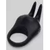 Черное эрекционное виброкольцо Sensation Rechargeable Vibrating Rabbit Love Ring черный 