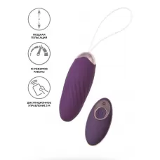 Фиолетовое виброяйцо с имитацией фрикций Bumpy фиолетовый 