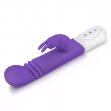 Фиолетовый массажер для G-точки Slim Shaft thrusting G-spot Rabbit - 23 см фиолетовый 