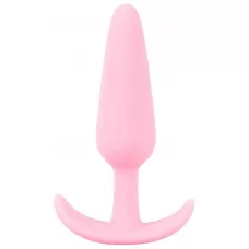 Розовая анальная втулка Mini Butt Plug - 8,4 см розовый 