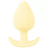 Жёлтая анальная втулка Mini Butt Plug - 6 см желтый 