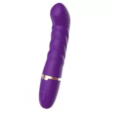 Фиолетовый перезаряжаемый вибратор Take Over The Swirl - 22,5 см фиолетовый 