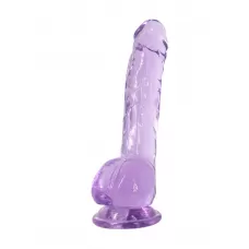 Фиолетовый фаллоимитатор Luminous - 20 см фиолетовый 